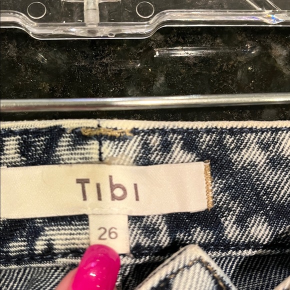 Tibi Blue Acid Wash Denim - Sz 26 - Picture 4 of 5